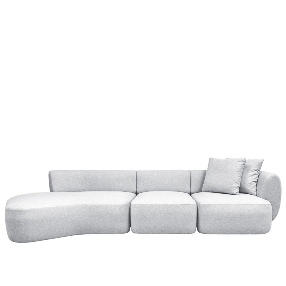 Pebble 4 Seater Chaise Sectional Sofa - EcoClean