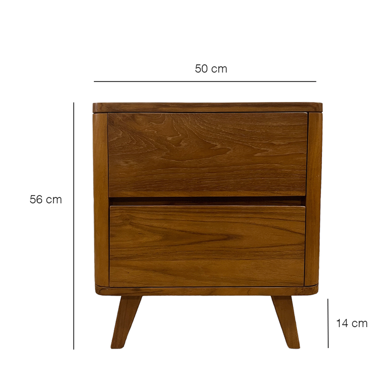 Bok Teak Bedside Table