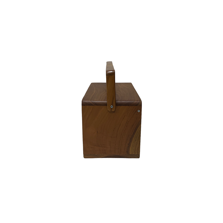 Retro Teak Tissue Box