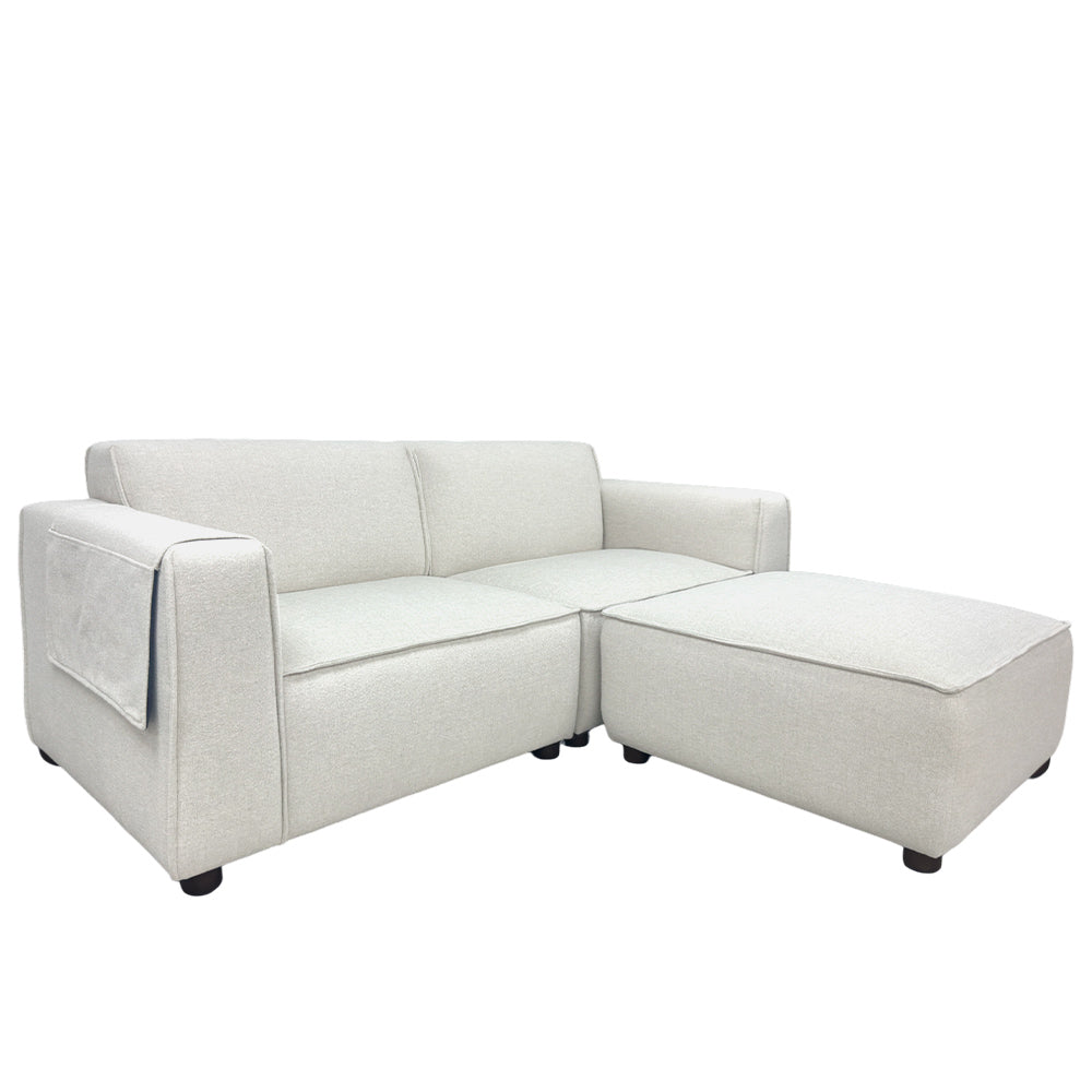 Bruno 3 Seater Modular Sofa With Ottoman