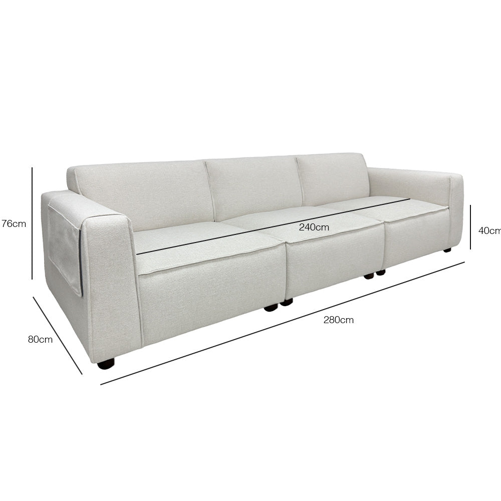 Bruno 4 Seater Modular Sofa