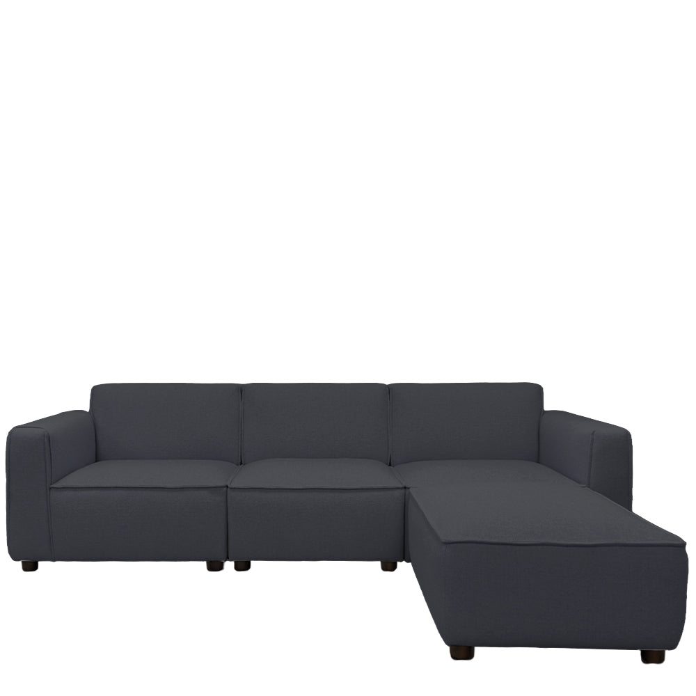 Bruno 4 Seater Modular Sofa With Ottoman