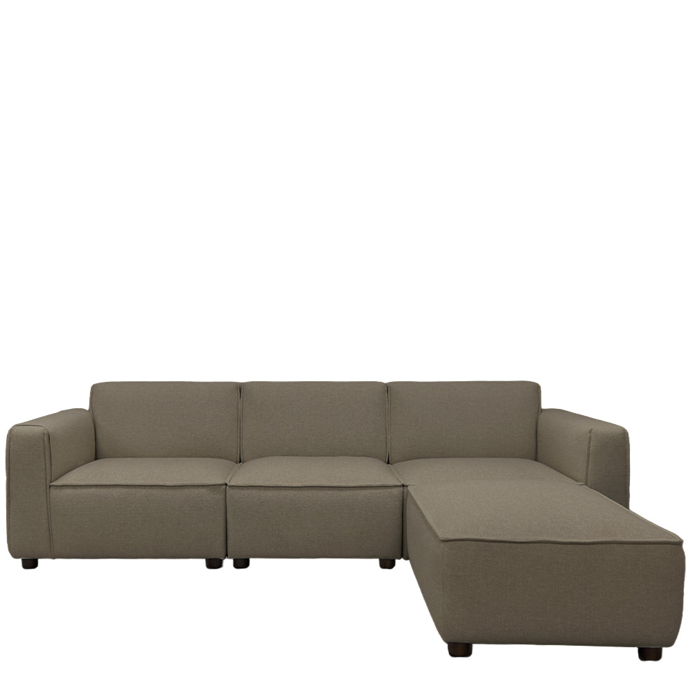 Bruno 4 Seater Modular Sofa With Ottoman