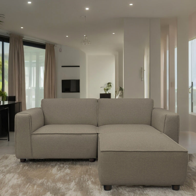 Bruno 3 Seater Modular Sofa With Ottoman