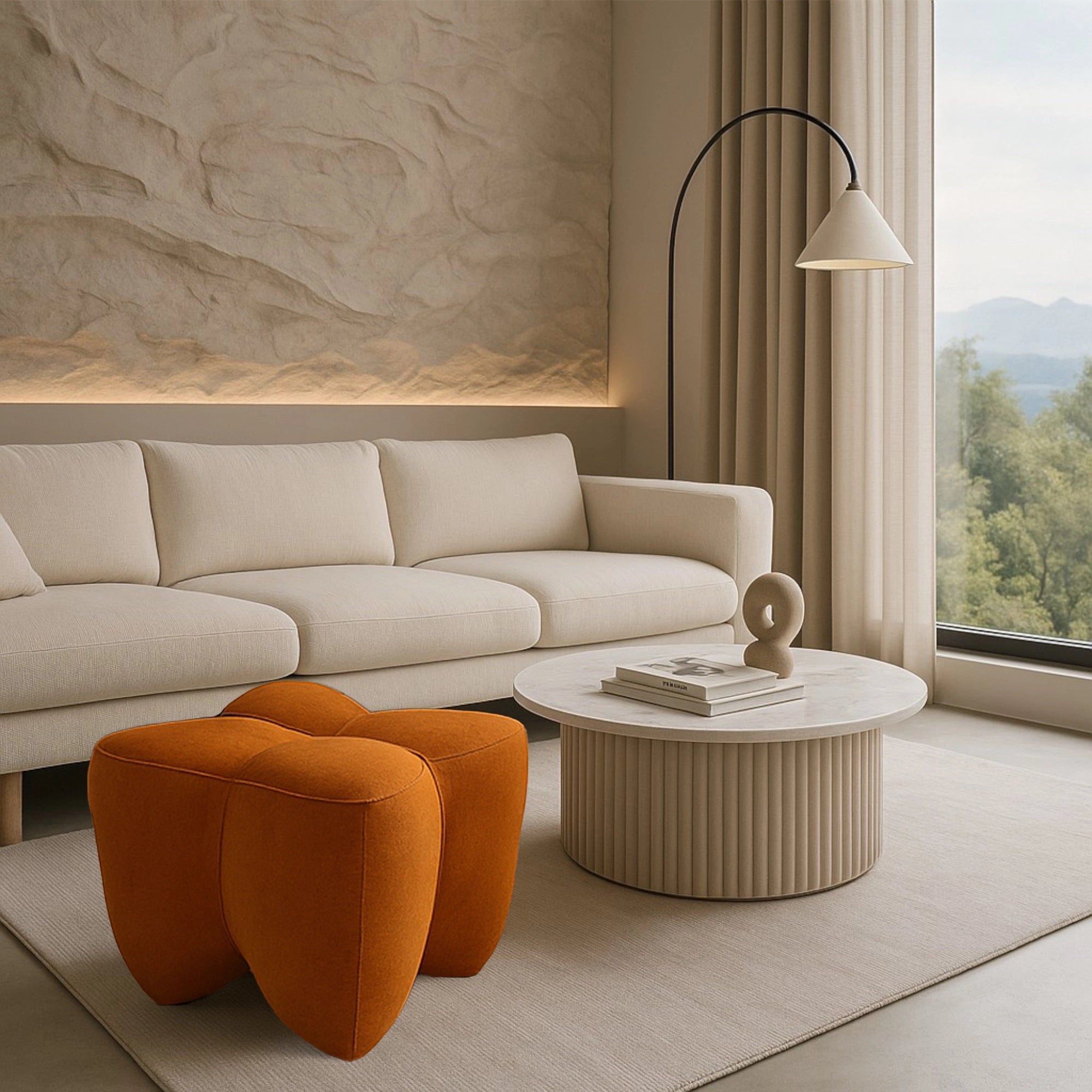 Clover Ottoman