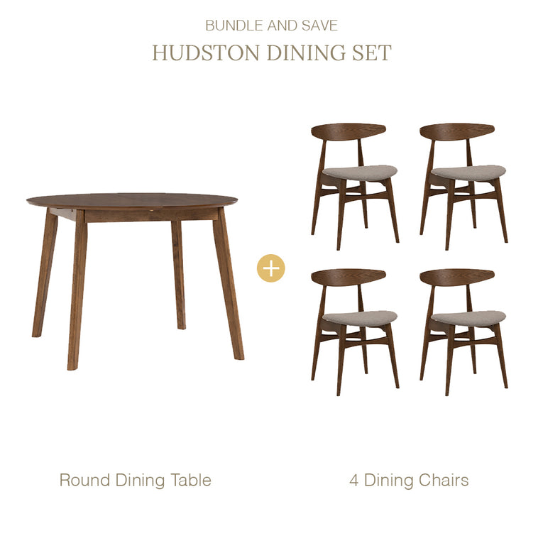 Hudston Round Extendable Dining Set