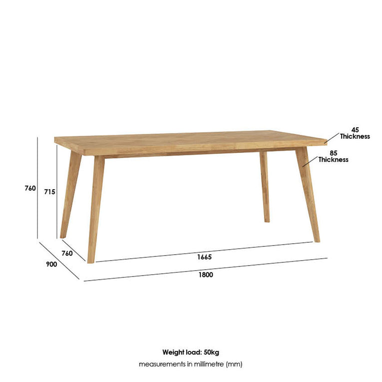 Loft Dining Table - 1.8m