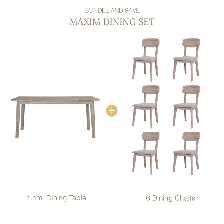Maxim Dining Set-Taupe