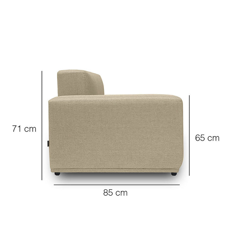 Moota 3 Seater Modular Sofa With Ottoman - EcoClean