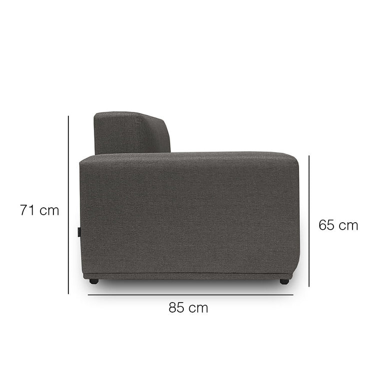 Moota 4 Seater Modular Sofa with Ottoman - EcoClean