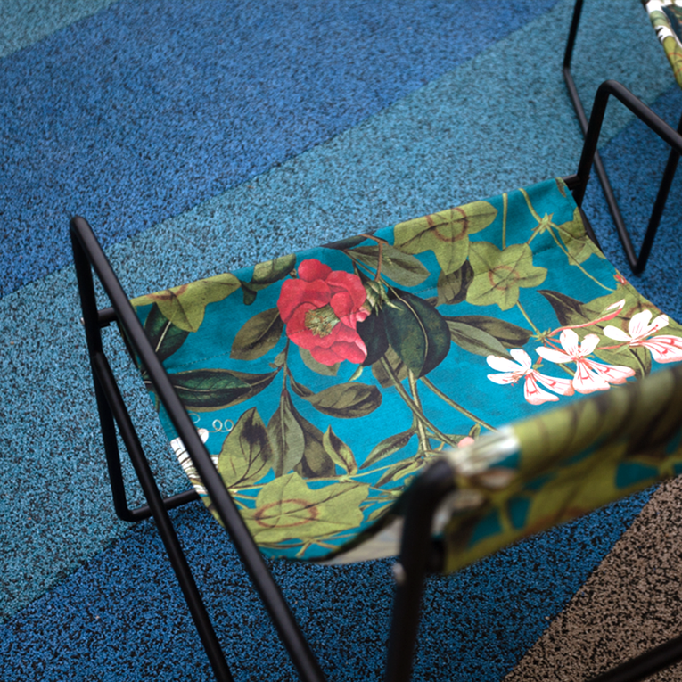 Coastal Designer Lounge Chair-Kingfisher