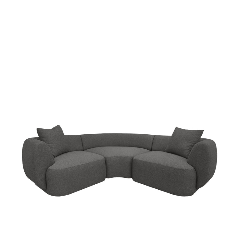 Pebble Corner 4 Seater Sectional Sofa - EcoClean