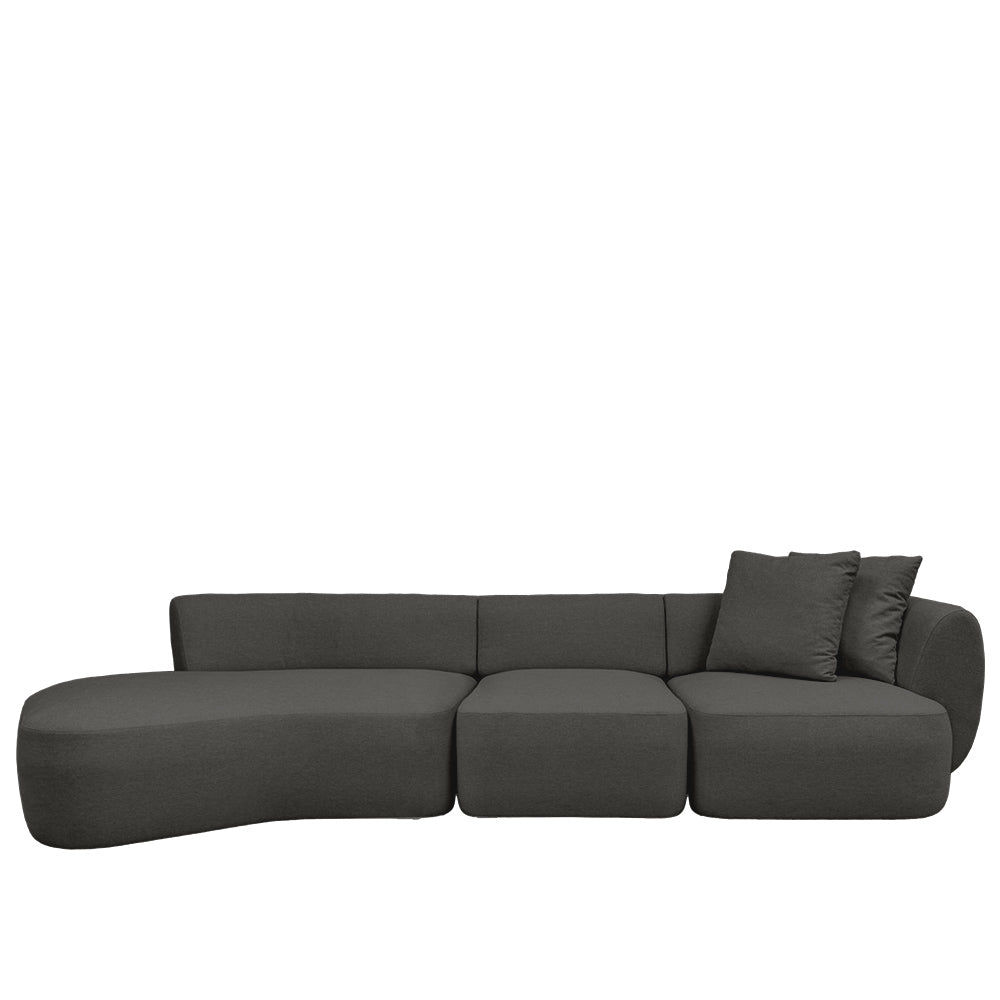 Pebble 4 Seater Chaise Sectional Sofa - EcoClean