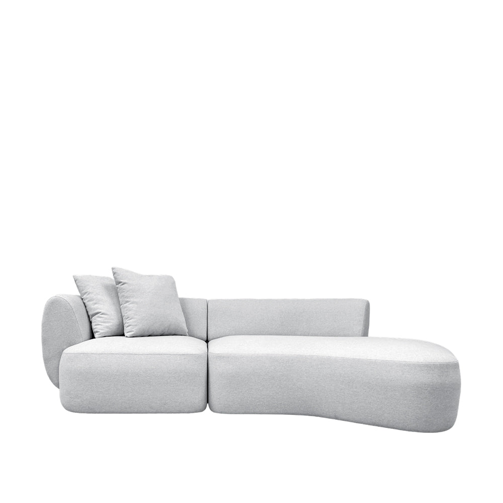 Pebble 3 Seater Chaise Sectional Sofa-EcoClean