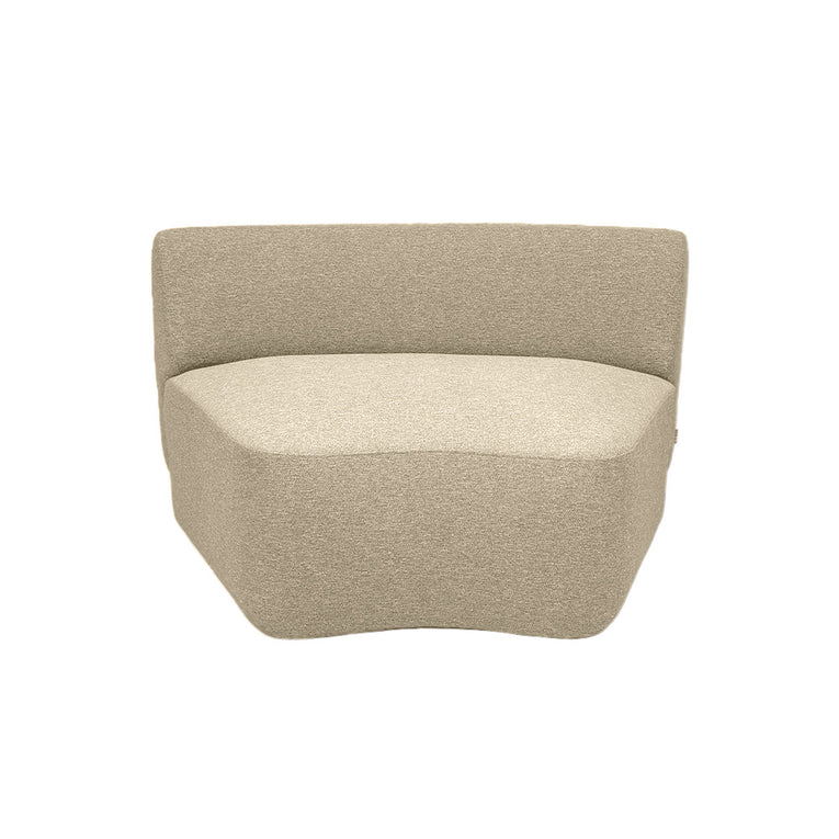 Pebble Curve Wedges Sectional Chair - EcoClean