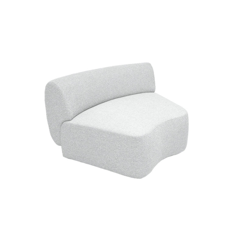 Pebble Curve Wedges Sectional Chair - EcoClean