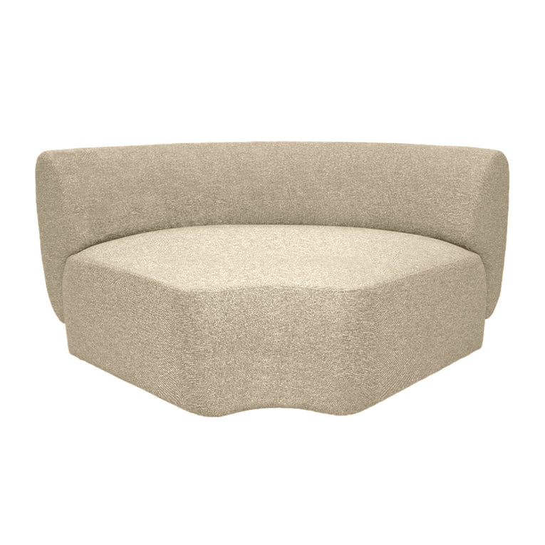 Pebble Curve Corner Sectional Chair - EcoClean