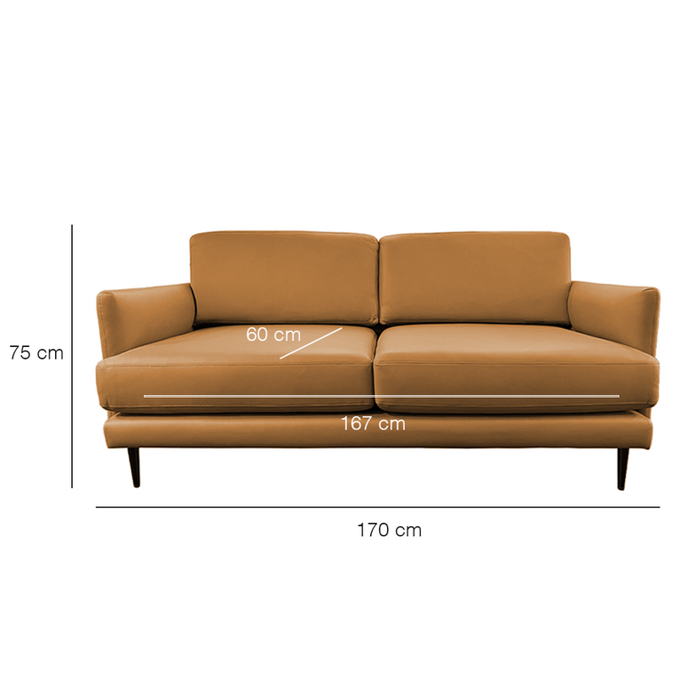 Soho 2.5 Seater Leather Sofa