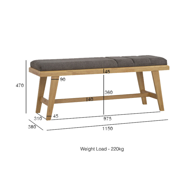 Tomiva Bench-1.15m