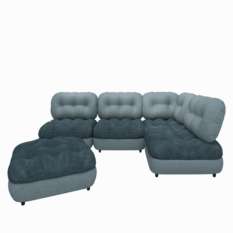 Marlow Chaise Sectional Sofa With Ottoman