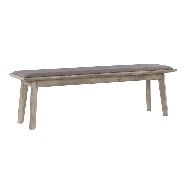 Maxim Wooden Bench With Seat Cushion