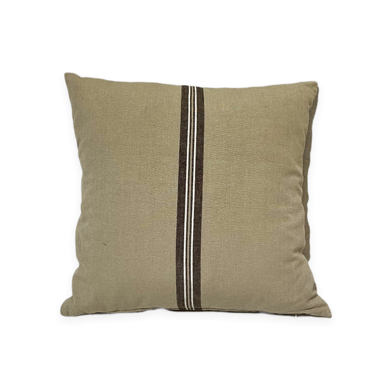Taupe Linen Cushion