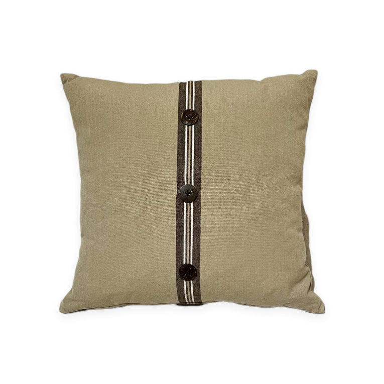 Taupe Linen Cushion