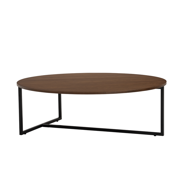 Aspen Round Coffee Table Set-Walnut