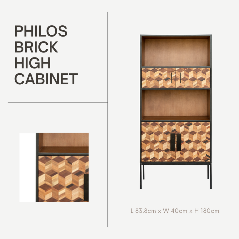 Philos Brick High Cabinet [As-Is]