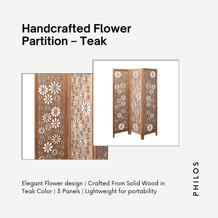 Philos Handcrafted Flower Screen - Black