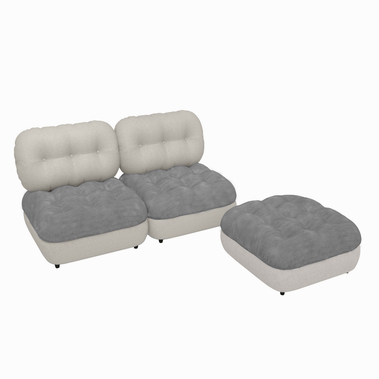 Marlow 2 Seater Sectional With Ottoman