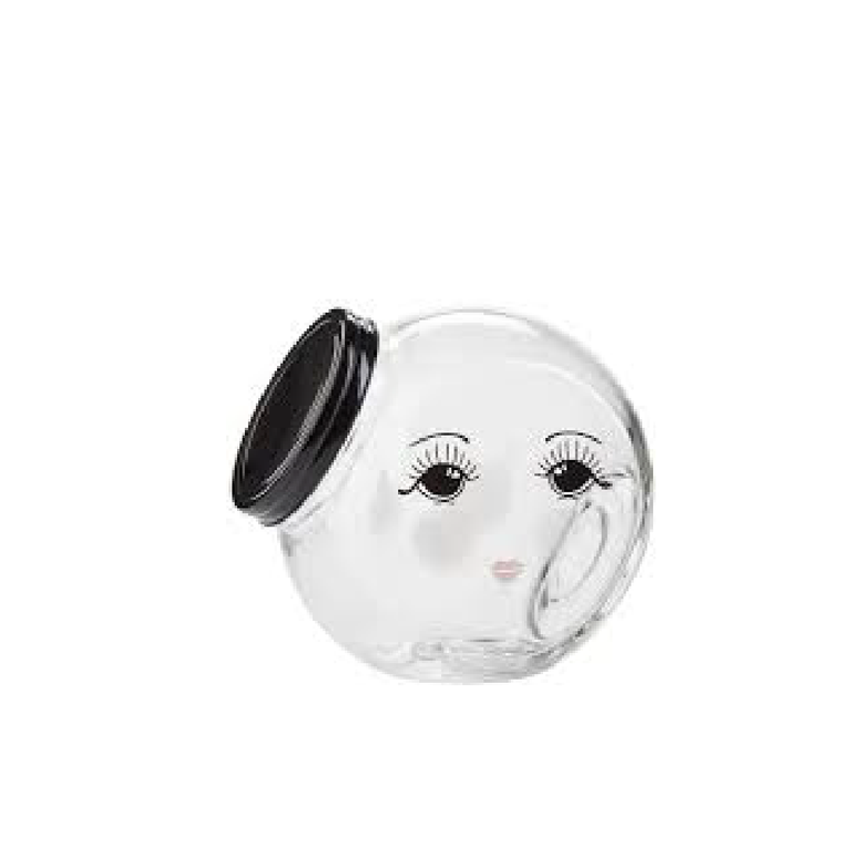 Ms Etoile - Eyes Glass Jar Black Lid