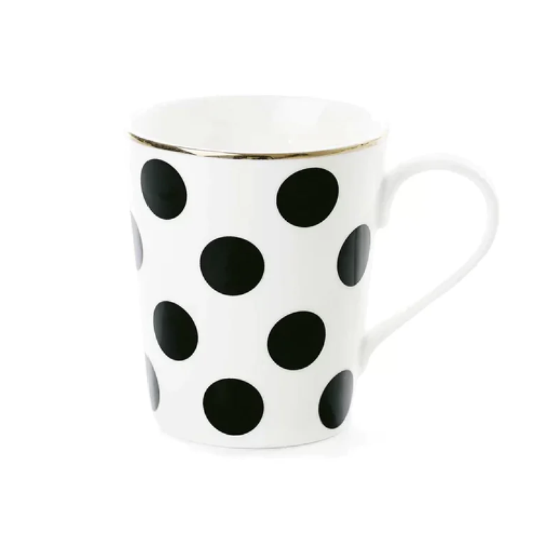 Ms Etoile - Coffee Mug with Polka Dots