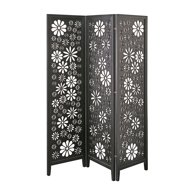 Philos Handcrafted Flower Screen - Black