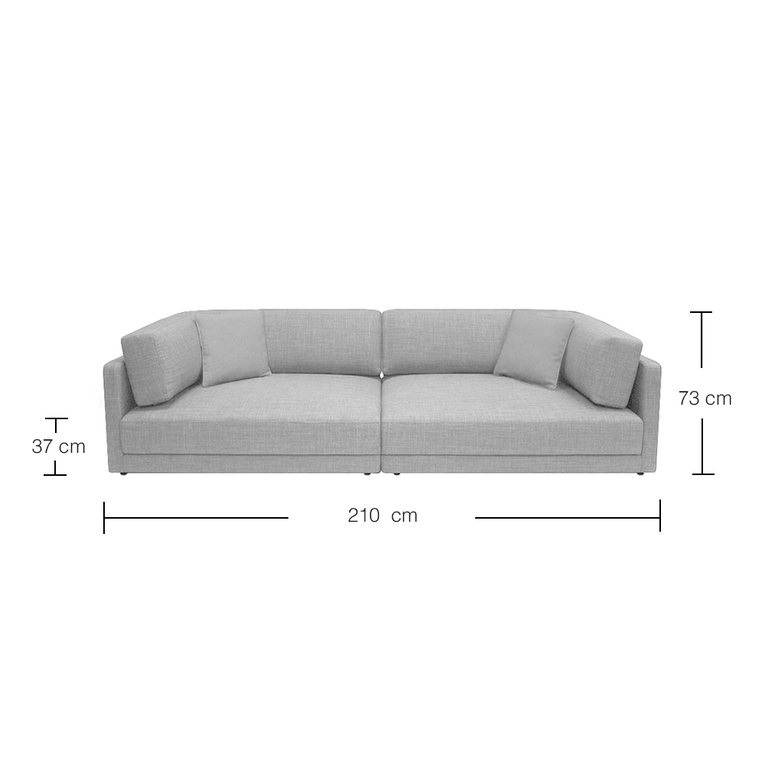 Dennis 3 Seater Modular Sofa - EcoClean