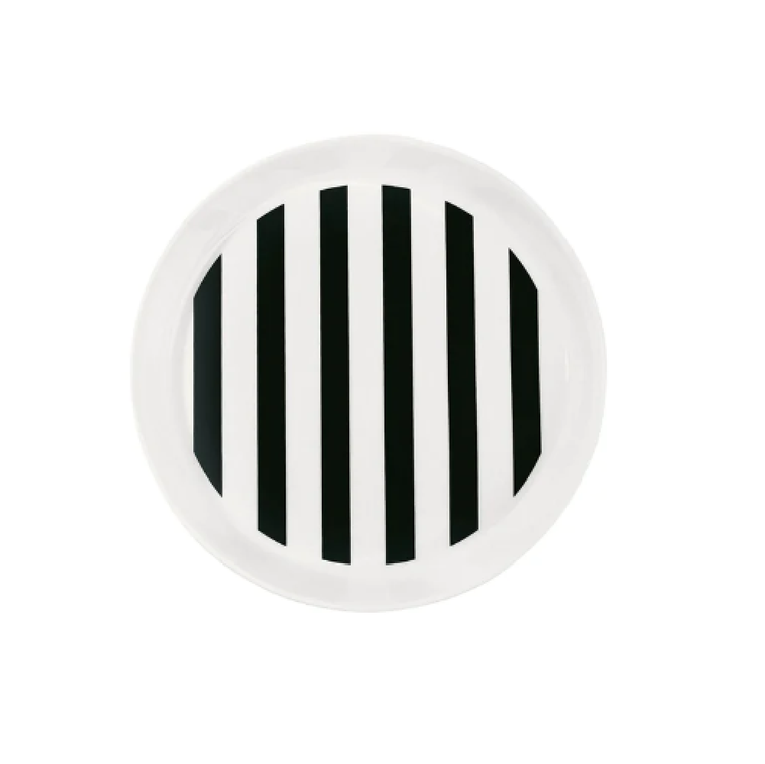 Ms Etoile - Ceramic Plate with Black Stripe