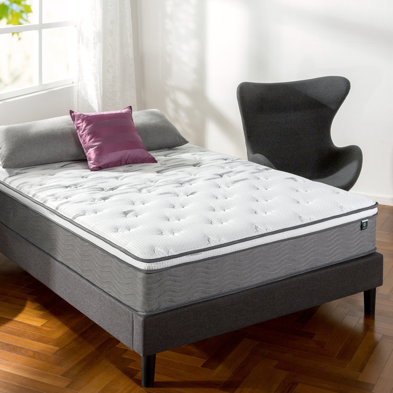 Zinus 12" iCoil Euro Top Spring Mattress