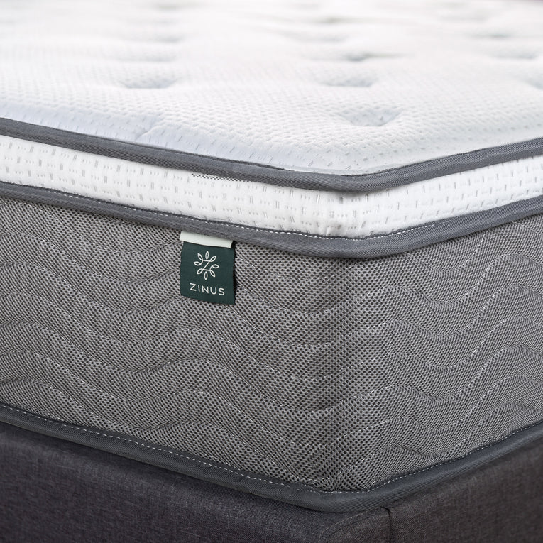 Zinus 12" iCoil Euro Top Spring Mattress