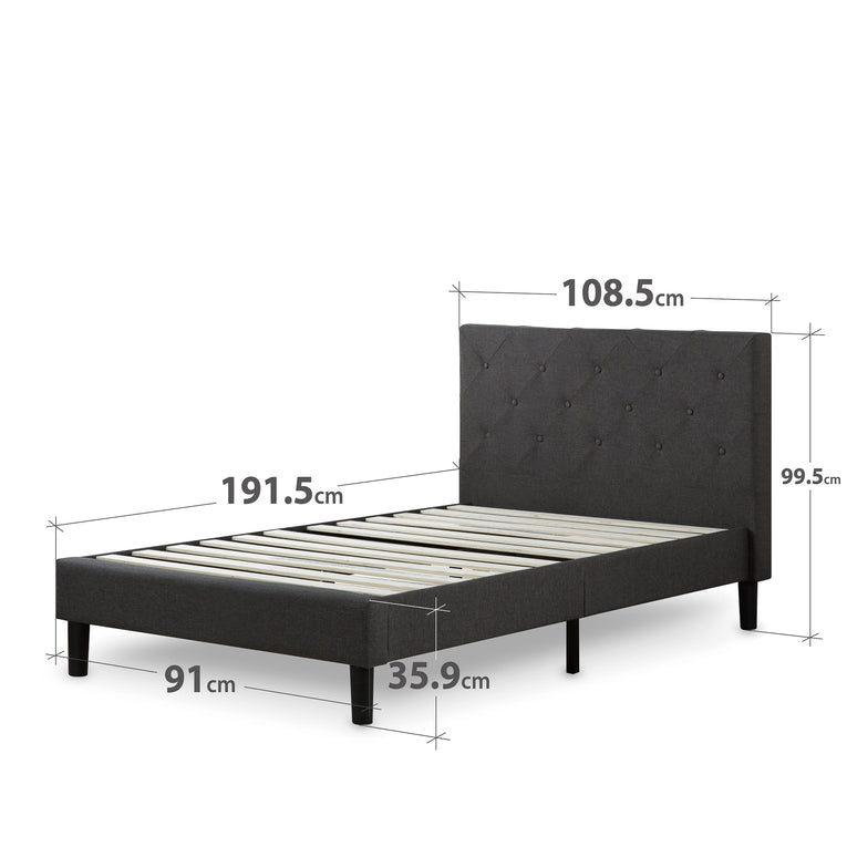 Zinus Shalini Upholstered Bed Frame