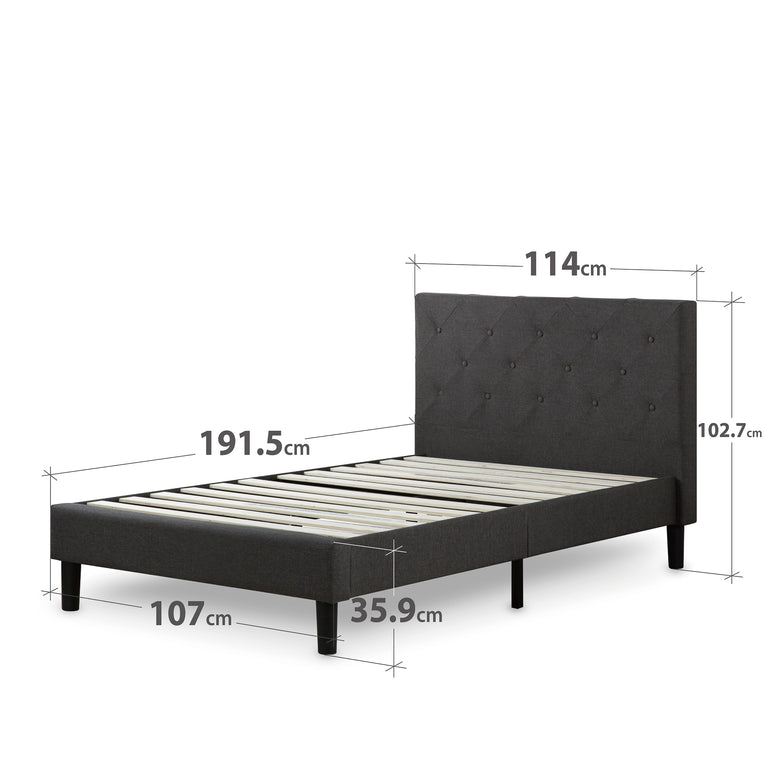 Zinus Shalini Upholstered Bed Frame