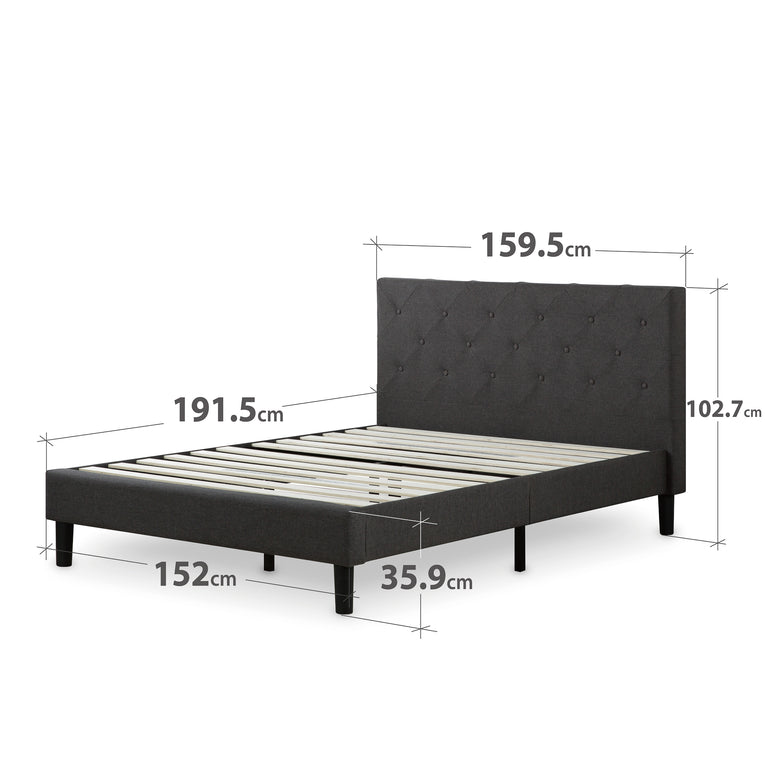 Zinus Shalini Upholstered Bed Frame