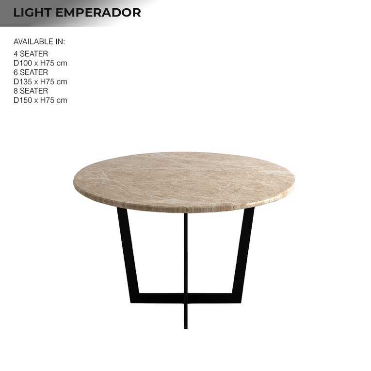 Casa Round Marble Dining Table